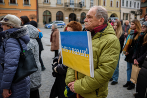 Protest "Solidarni z Ukrainą"
